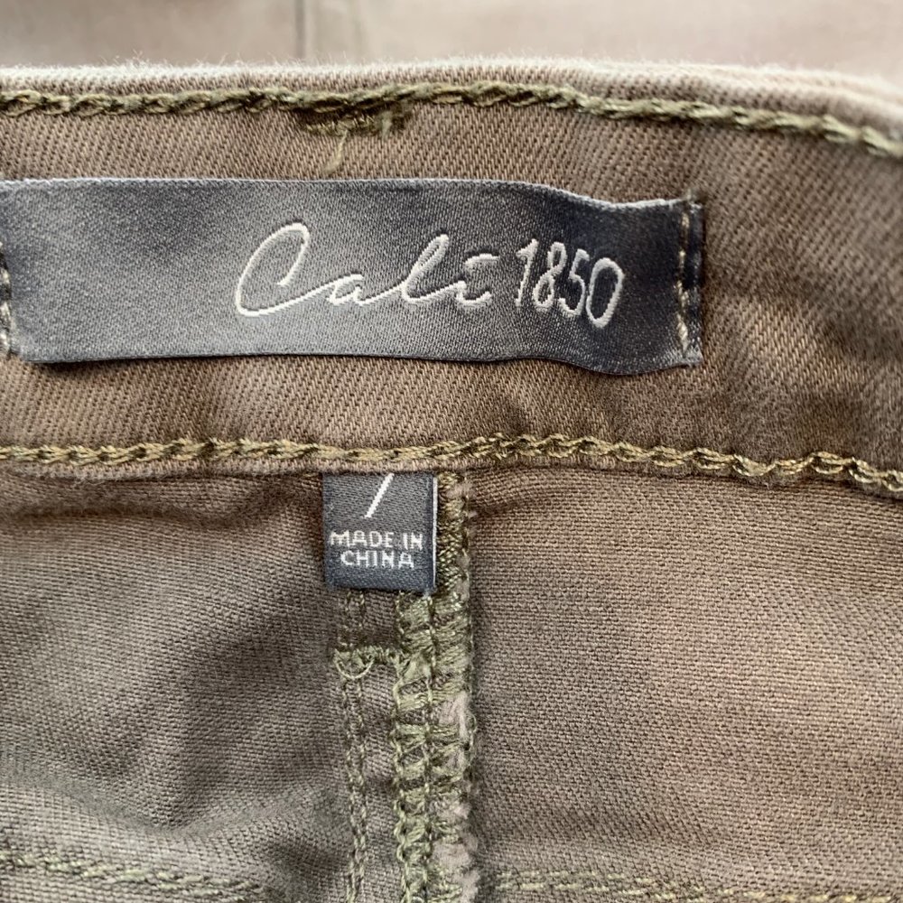 Cali 1850 Shorts Faded brown‎ Distressed Fringe Casual Wear Short Shorts Size 7 - Picture 8 of 11